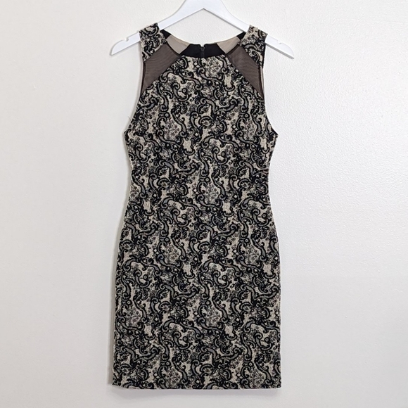 Alice & Olivia Thalia Sleeveless Dress Size 6 Black And White - Picture 1 of 8